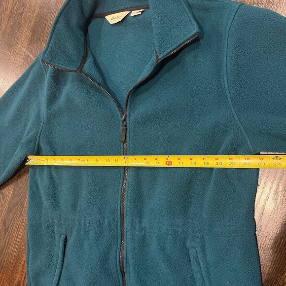 Vintage Eddie Bauer Jacket Women’s Large Full Zip Blue Green Pockets Canada - Picture 7 of 8
